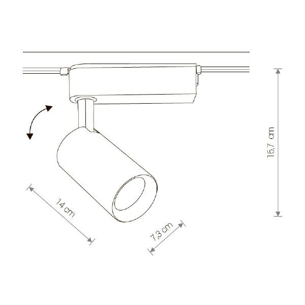 Трековый светильник Profile Iris 9008