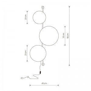 Настенный светильник Wheel 9034