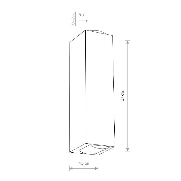 Уличный настенный светильник Lens Led 9113
