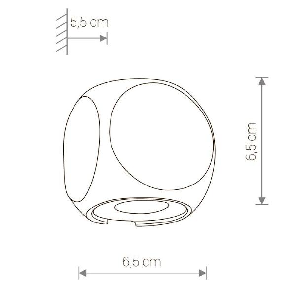 Уличный настенный светильник Argos 9114