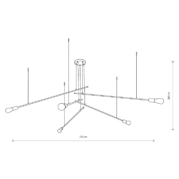 Потолочная люстра Pile 9127