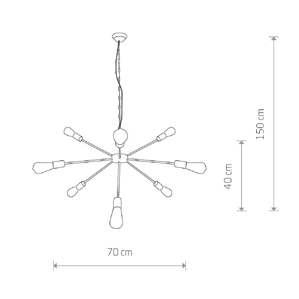 Подвесная люстра Rod 9130