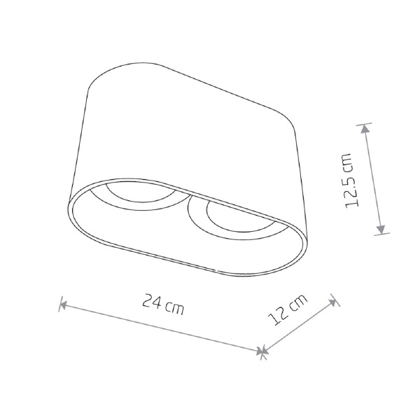 Накладной светильник Oval 9241