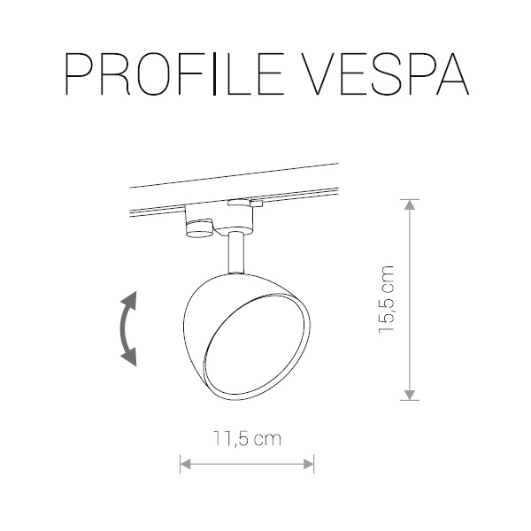Трековый светильник Profile Vespa 9323