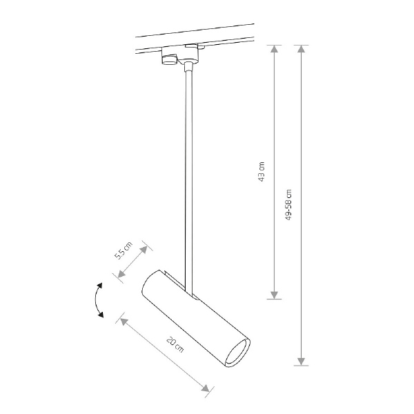 Трековый светильник Profile Eye Super 9325