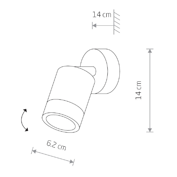 Уличный настенный светильник Fallon 9552