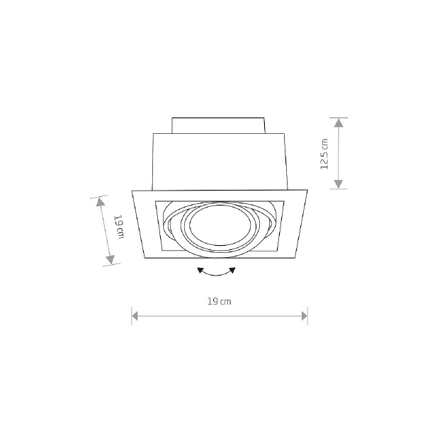 Встраиваемый светильник Downlight 9571