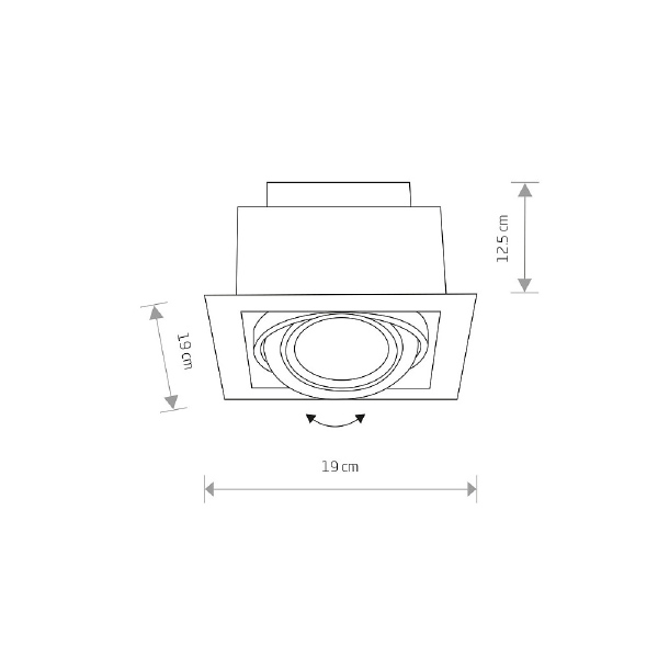 Встраиваемый светильник Downlight 9575