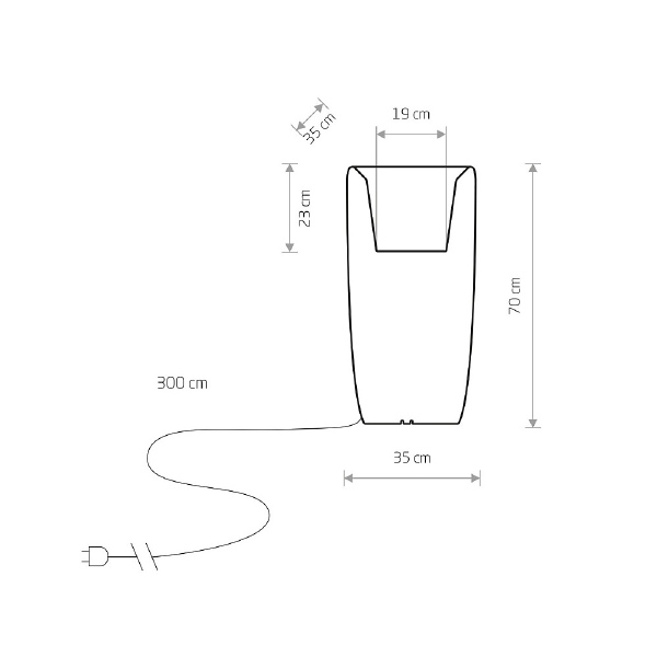 Уличный наземный светильник Flowerpot 9712