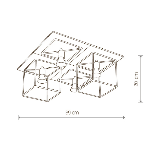 Потолочная люстра Coba 9723