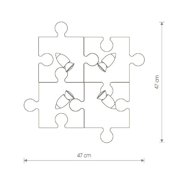 Светильник спот Puzzle 9728