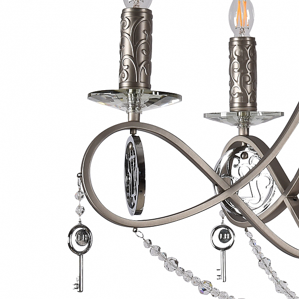 Подвесная люстра Орабель 2036/5H-SNCR-CL