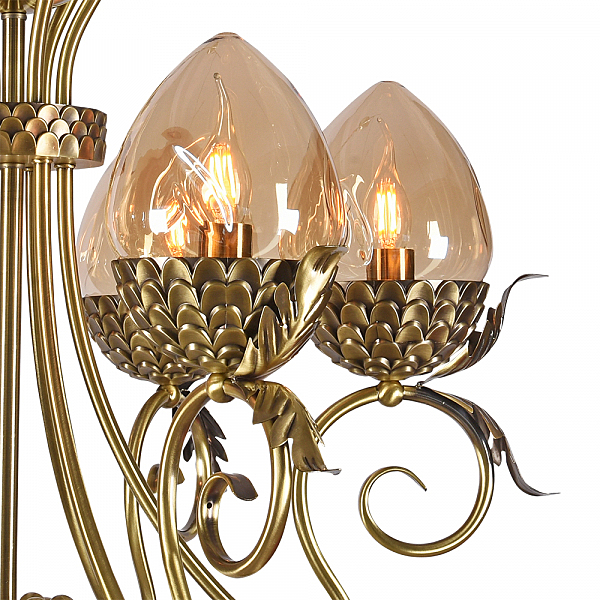 Подвесная люстра Оливи 3304/6H-ABPAB-AM