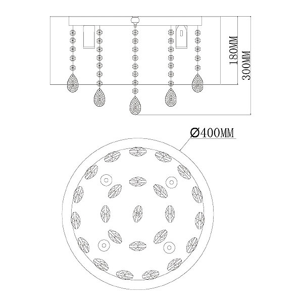 Люстра подвесная Chiaro  Аманда 481010506