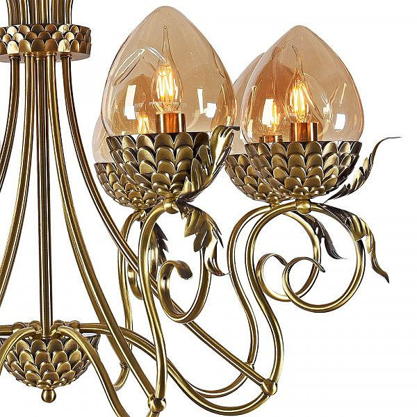 Подвесная люстра Оливи 3304/8H-ABPAB-AM