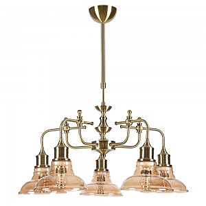 Люстра на штанге Дезире 3305/5H-AB-CGN