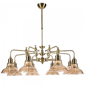 Люстра на штанге Дезире 3305/8H-AB-CGN