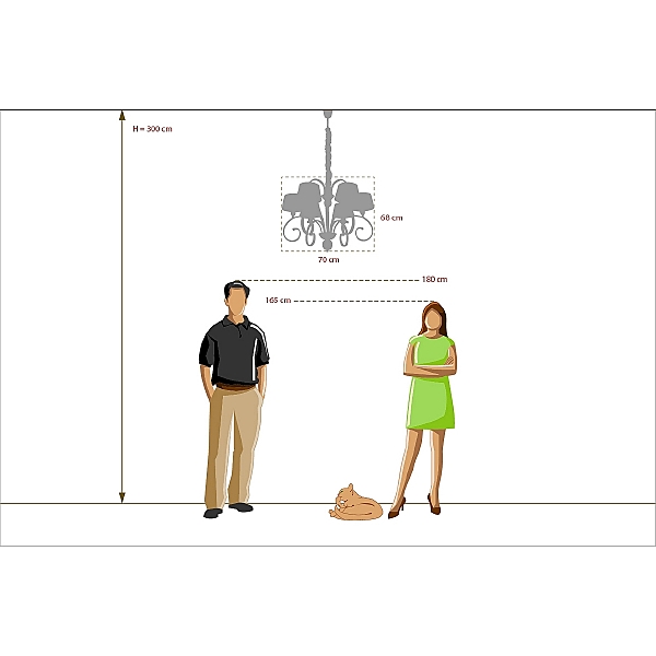 Люстра подвесная Chiaro  Палермо 386013506