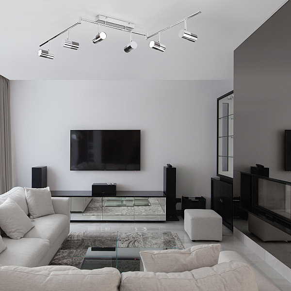 Светильник спот Mini Topper 20086/6 LED хром/черный жемчуг 30W