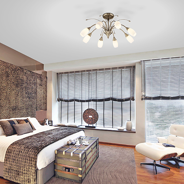 Потолочная люстра Ginevra 30280/8 античная бронза