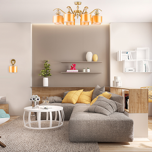 Потолочная люстра Ofelia 60070/8 перламутровое золото