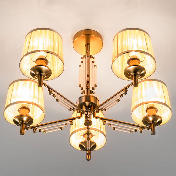 Потолочная люстра Amalfi 60081/5 золотая бронза
