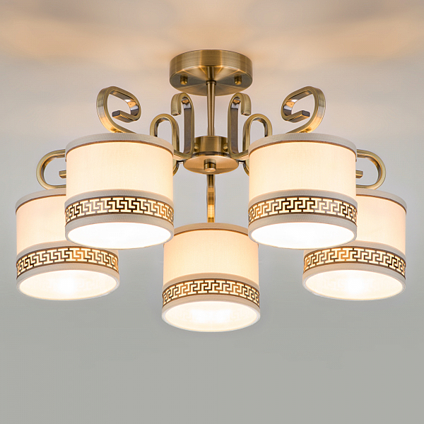 Потолочная люстра Frangia 60086/5 античная бронза