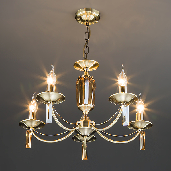 Подвесная люстра Volare 60087/5 античная бронза