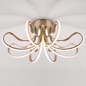 Потолочная люстра Lilium 90079/8 сатин-никель 80W