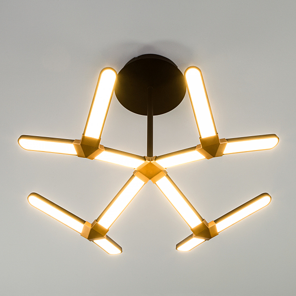Потолочная люстра Kyoto 90147/4 черный/золото 130W