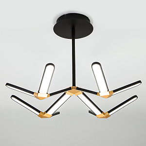 Потолочная люстра Kyoto 90147/4 черный/золото 130W
