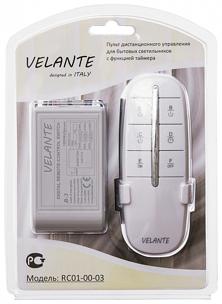 Пульт к светодиодной ленте Velante ПДУ, RC01-00-03