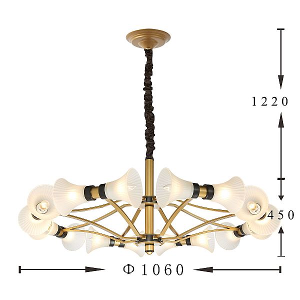 Подвесная люстра Cornu 2549-16P