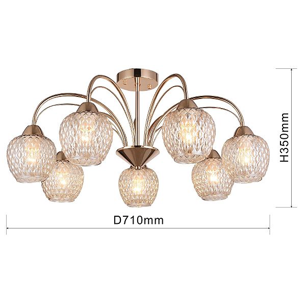 Потолочная люстра Olimp 2541-7U