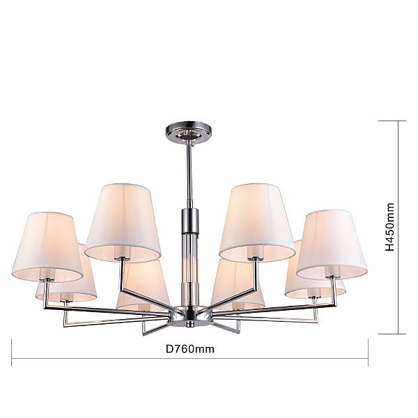 Потолочная люстра Milo 2616-8P