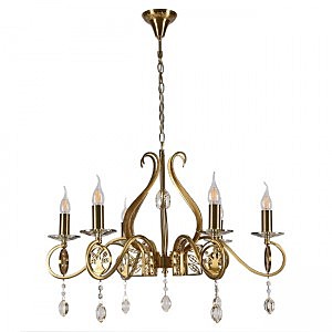 Подвесная люстра Ауэрель 2031/6H-BRGD-CGN