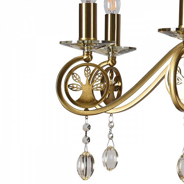 Подвесная люстра Ауэрель 2031/8H-BRGD-CGN