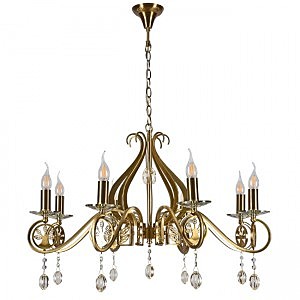 Подвесная люстра Ауэрель 2031/8H-BRGD-CGN