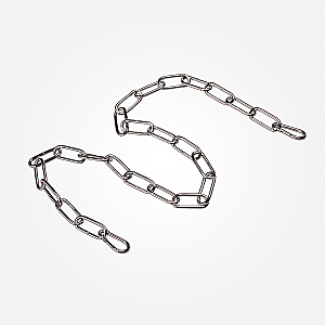 Аксессуар Eurosvet 10300 цепь длиной 1 метр с 2 карабинами хром, арт. 73023