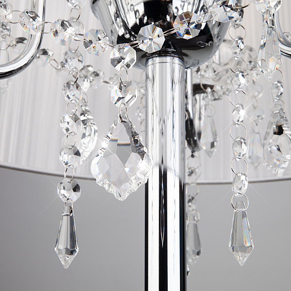 Торшер Allata 2045/3F хром/белый торшер