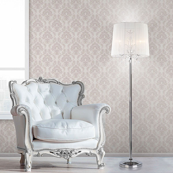 Торшер Allata 2045/3F хром/белый торшер