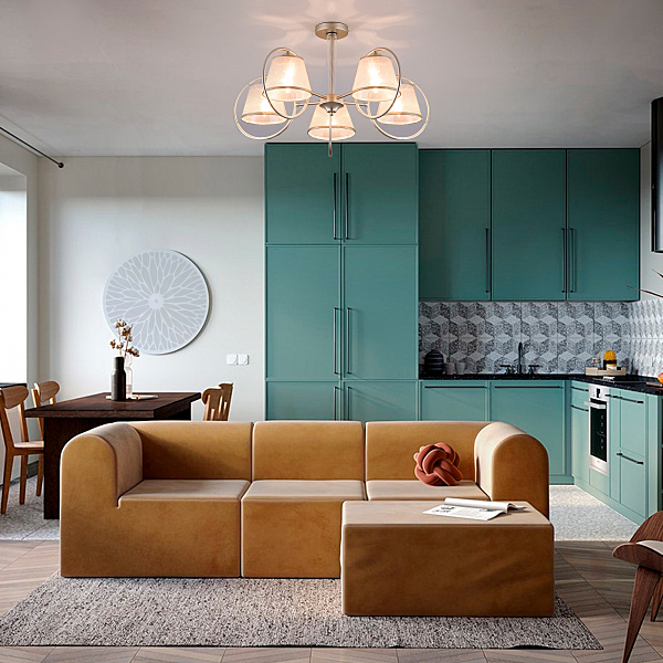 Потолочная люстра Volante 60093/5 перламутровое золото