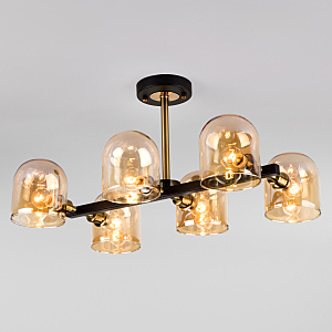 Потолочная люстра Wade 70103/6 бронза/черный