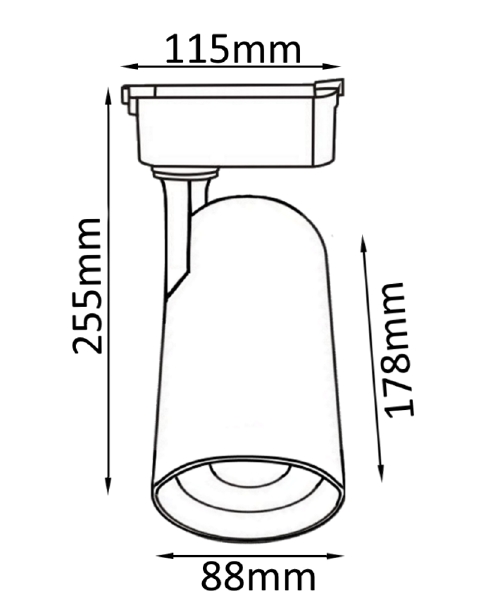 Трековый светильник Clt 0.11 CLT 0.31 006 40W WH