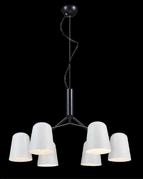 Подвесная люстра Enrique ENRIQUE SP6 BLACK/WHITE