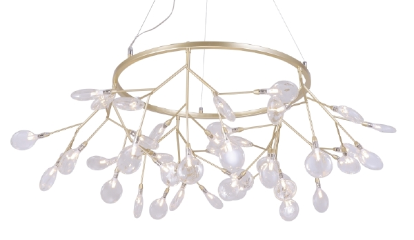 Подвесная люстра Evita EVITA SP45 D GOLD/TRANSPARENT