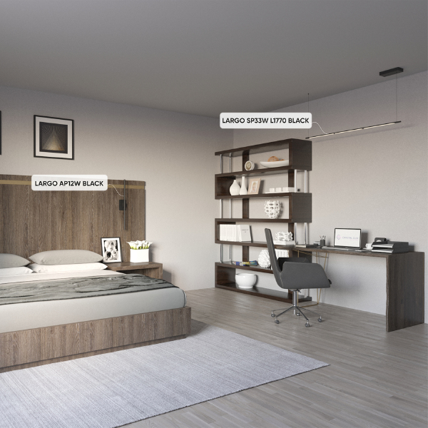 Настенное бра Largo LARGO AP12W BLACK