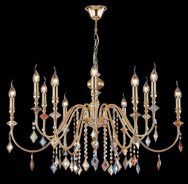 Подвесная люстра Mercedes MERCEDES SP6+6 GOLD/COLOR