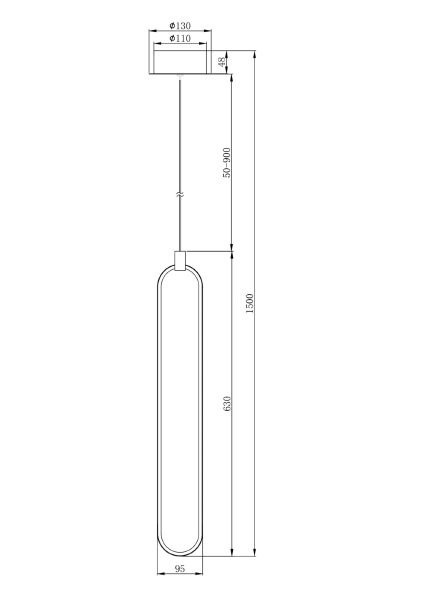 Светильник подвесной Chain MOD017PL-L13N