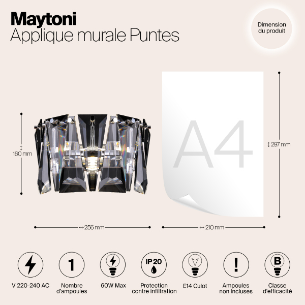 Настенное бра Puntes MOD043WL-01CH